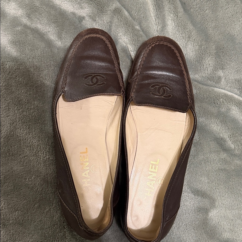 Vintage Brown Leather Loafers